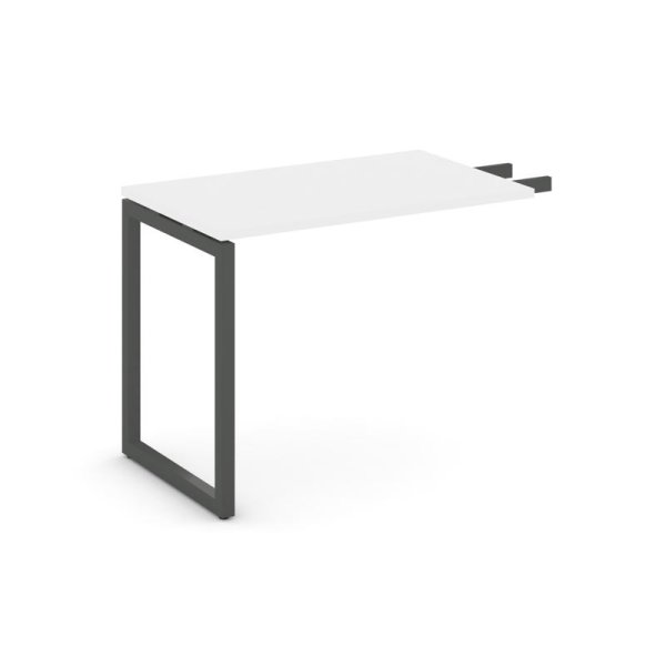 Брифинг-приставка SN-4O.BR-001 (580х600х750) (Белый/Металл Антрацит)