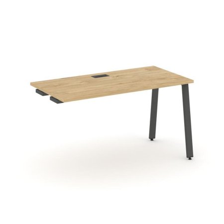 Стол-приставка к опорным элементам SN-6A.OPRS-013 (1380х700х750) (Тиквуд Светлый/Металл Антрацит)