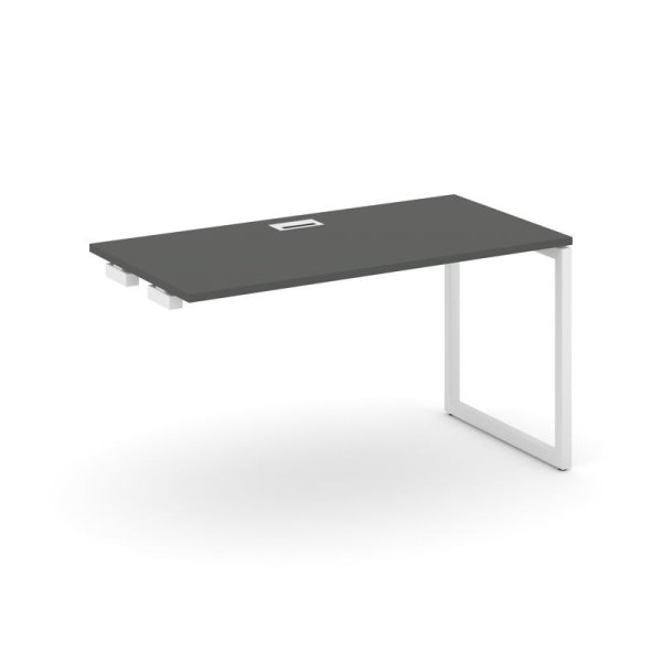 Стол-приставка к опорным элементам SN-4O.OPRS-004 (1580х600х750) (Антрацит/Металл Белый)