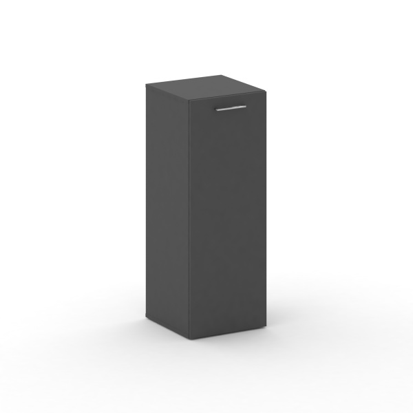 Шкаф узкий средний Cross CRU.SU-202 (R) (450x460x1202) (Базальт UM-Черный UM)