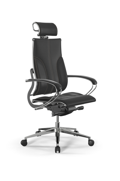 Кресло для руководителя Метта Y 2DM B2-10K - Infinity /Kc06/Nc06/K2cL/H2cL-3D(M26.B32.G25.W03) (Черный | Бежевый)