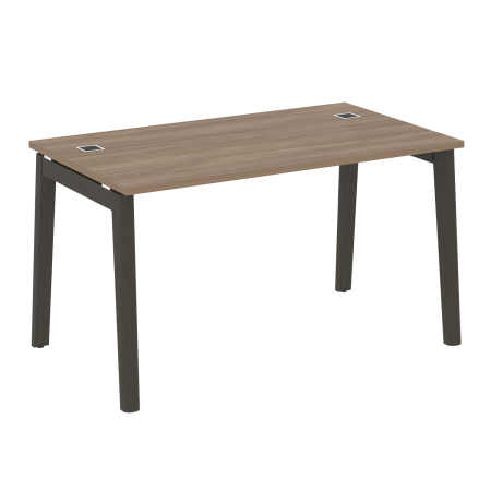 Стол руководителя на деревянных опорах Onix Wood Direct OW.SRR-3.8 1380x800x750 (Дуб Аризона/Дуб Темный)