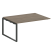 Проходной наборный элемент переговорного стола Metal System Style БО.ППРГ-4 1600x1235x750 (Дуб Наварра/Серый металл)