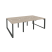 Рабочая станция на О-образном м/к Onix O.MO-D.RS-6.0.7 2340x1475x750 (Тиквуд Темный/Белый Металл)