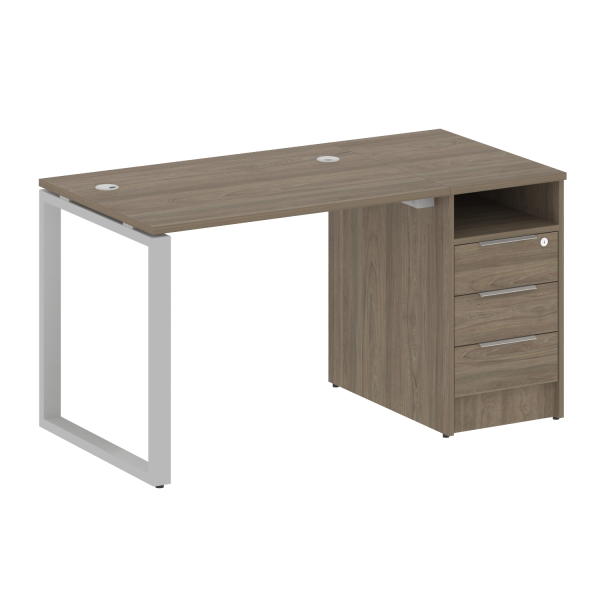 Рабочая станция Metal System Style БО.РС-СТП1.1 1412x750x750 (Вяз/Серый металл)