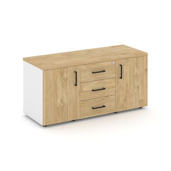 Тумба для оргтехники/сервисная SN.TS-002 (1206х460х576) (Белый/Тиквуд Светлый)