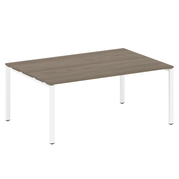 Переговорный стол 1 столешница Metal System Style БП.ПРГ-1.5 1800x1235x750 (Вяз/Белый металл)