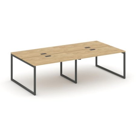 Рабочая станция 2-х сторонняя SN-4O.DRS-034 (3160х1232х750) (Тиквуд Светлый/Металл Антрацит)
