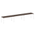 Рабочая станция на 3 раб. места Metal System Style БП.СМ-3.4 4800x720x750 (Дуб Наварра/Серый металл)