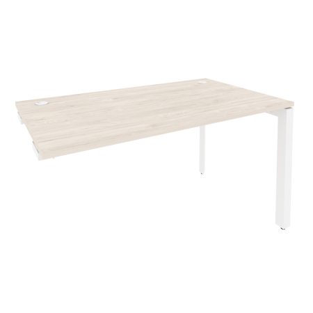 Стол-приставка на П-образном м/к к опорным элементам Onix O.MP-SPR-3.8 1380x800x750 (Денвер Светлый/Белый Металл)