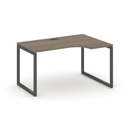Стол рабочий эргономичный SN-4O.SPA-022(R) (1580х800/980х750) (Вяз Благородный/Металл Антрацит)