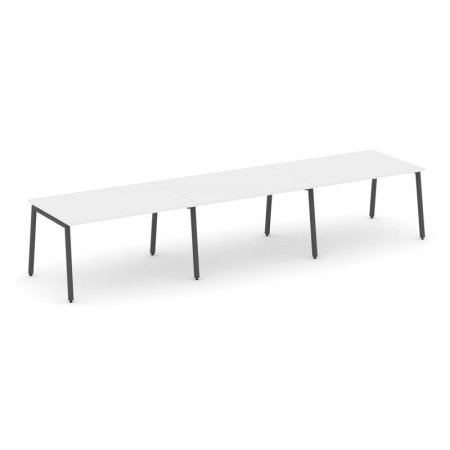 Стол переговорный SN-4A.SPRG-024.3 (4740х980х750) (Белый/Металл Антрацит)