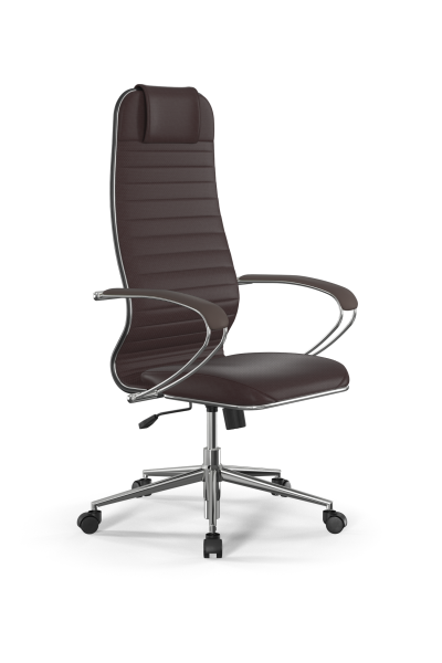 Кресло для руководителя Метта Sit 10 B1-117K - Extra /Um02/Wm12/K1cL(M09.B23.G18.W01) (Темно-коричневый)