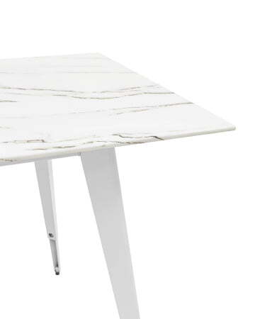 Стол обеденный Ричмонд 120*80 белый стеклянный (Стол обеденный Ричмонд белый)