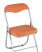 Стул складной ДЖОН металлик, оранжевый (Стул складной Джон оранжевый)