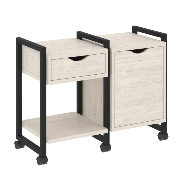 Тумба на колесных опорах наборная VR.L-TN-3.K 970x460x767 (Денвер Светлый/Черный металл)