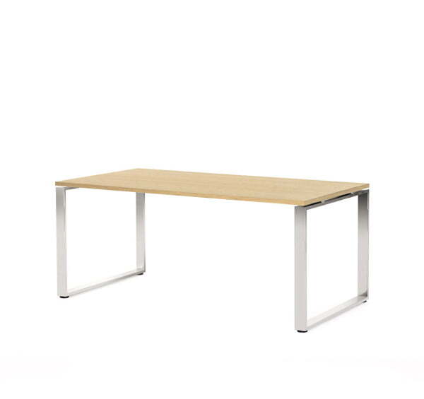 EXE Стол для руководителя 180 (Дуб Светлый/Хром металл)