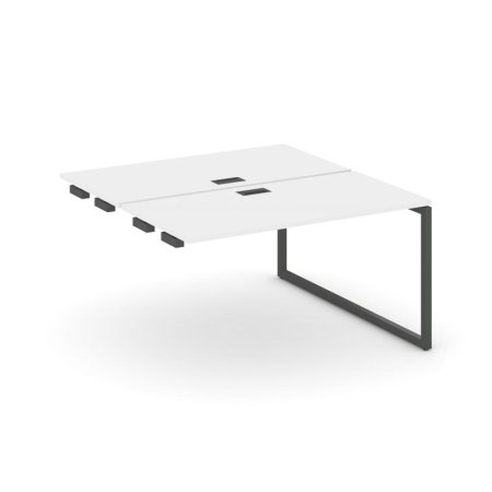 Стол-приставка к опорным элементам SN-4O.DPRS-014 (1580х1432х750) (Белый/Металл Антрацит)