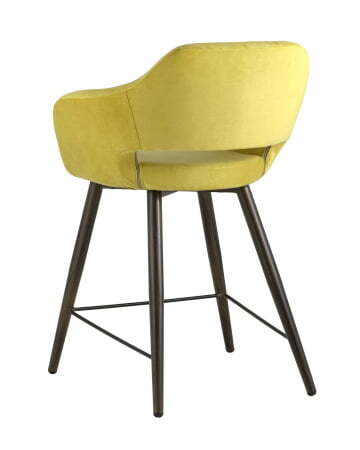 Стул полубарный Саймон велюр золотистый (Стул полубарный Саймон золотистый)