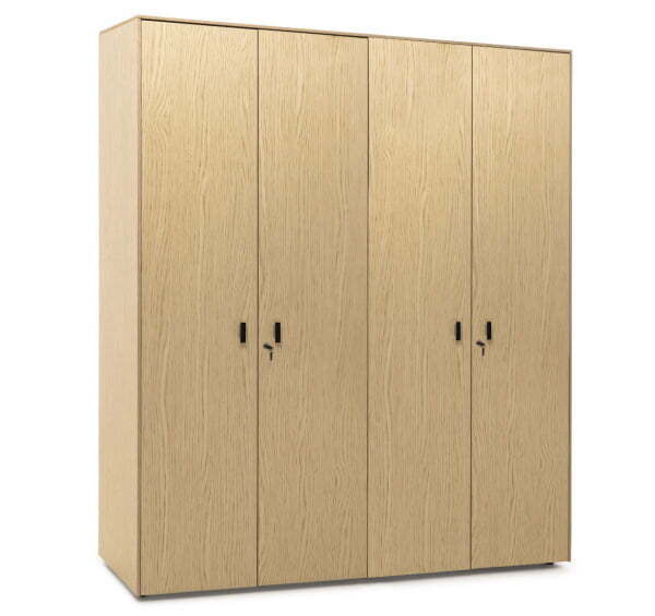 EXE Шкаф для бумаг (Дуб Светлый/Черный)