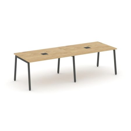 Стол переговорный SN-4A.SPRG-013 (2760х980х750) (Тиквуд Светлый/Металл Антрацит)