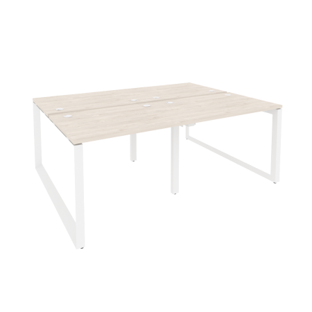 Рабочая станция на О-образном м/к Onix O.MO-D.RS-4.1.7 1960x1475x750 (Денвер Светлый/Белый Металл)