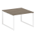 Переговорный стол 1 столешница Metal System Style БО.ПРГ-1.2 1200x1235x750 (Дуб Наварра/Серый металл)