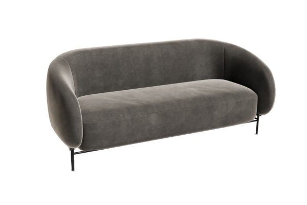 Диван двухместный BLT-2 (Velutto 75/Металл Черный)