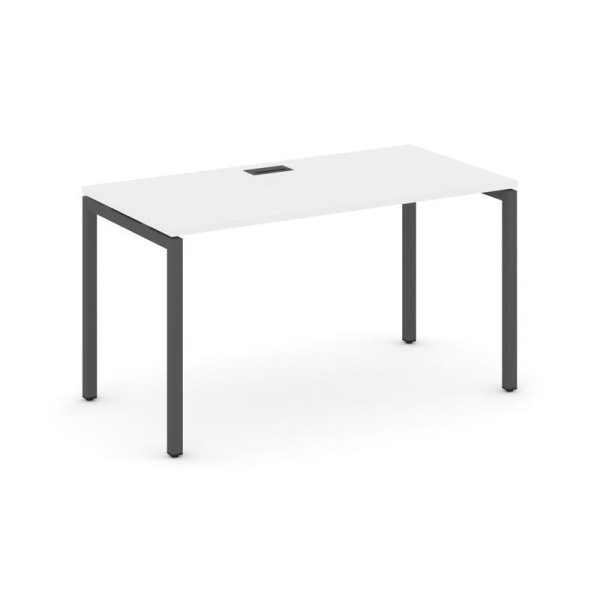 Стол письменный SN-4P.SP-001 (980х600х750) (Белый/Металл Антрацит)