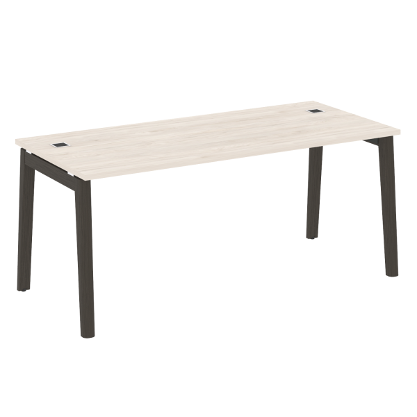 Стол руководителя на деревянных опорах Onix Wood Direct OW.SRR-5.8 1780x800x750 (Денвер Светлый/Дуб Темный)