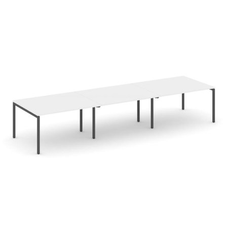 Стол переговорный SN-4P.SPRG-052.3 (3540х1180х750) (Белый/Металл Антрацит)