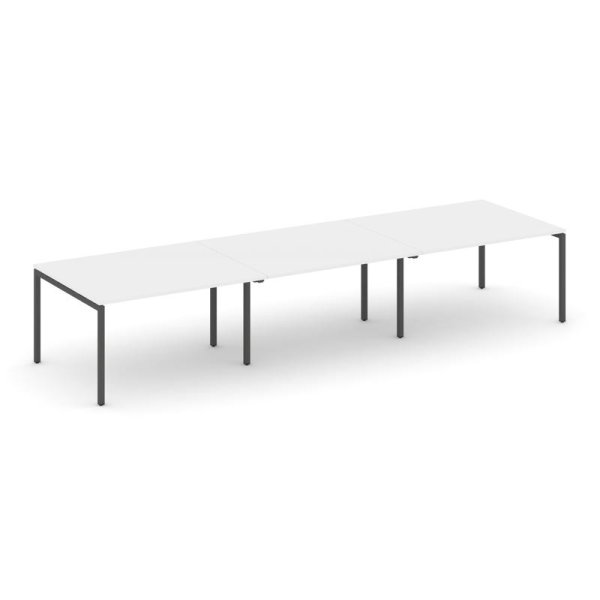 Стол переговорный SN-4P.SPRG-053.3 (4410х1180х750) (Белый/Металл Антрацит)