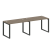 Рабочая станция Metal System Style БО.СМ-2.2 2400x720x750 (Дуб Наварра/Серый металл)
