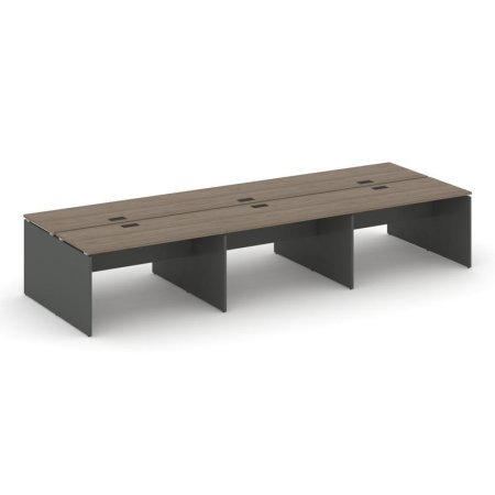 Рабочая станция 2-х сторонняя SN-D.DRS-073 (4140х1432х750) (Вяз Благородный/Антрацит)