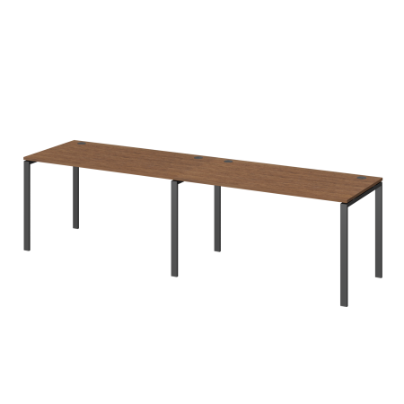 Бенч линейный на 2 рабочих места Арго-М АМБЛ-004 3200x730x760 (Орех/Антрацит)