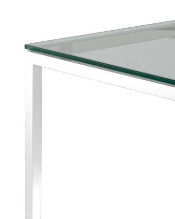 Журнальный стол 40*40 ТАУН серебро (Журнальный стол Таун серебристый)