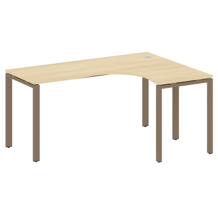 Стол криволинейный правый Metal System Style БП.СА-4 Пр 1600x1200x750 (Акация/Мокко металл)