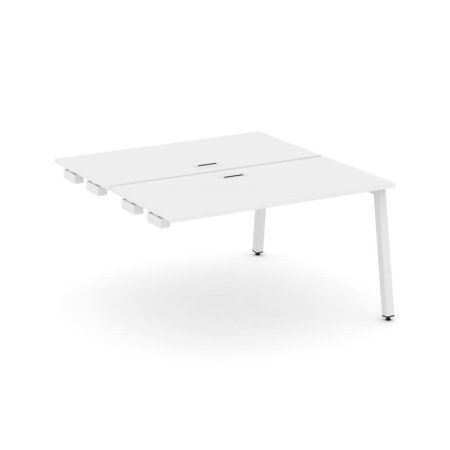 Стол-приставка к опорным элементам SN-5A.DPRS-004 (1580х1232х750) (Белый/Металл Белый)