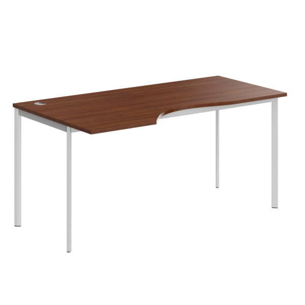 Стол эргономичный левый Имаго-С CA-1SL 1600x900x755 (Орех французскийБелый)