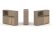Тумба двойная + низкая надставка ES.NB.2N-20 (1500х410х1135) (Латте/Тиквуд Светлый)