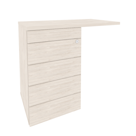 Тумба приставная TIP-ON универсальная л/пр Onix O.TPU-4 TIP 842x460x750 (Денвер Светлый)