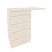 Тумба приставная TIP-ON универсальная л/пр Onix O.TPU-4 TIP 842x460x750 (Тиквуд Светлый)