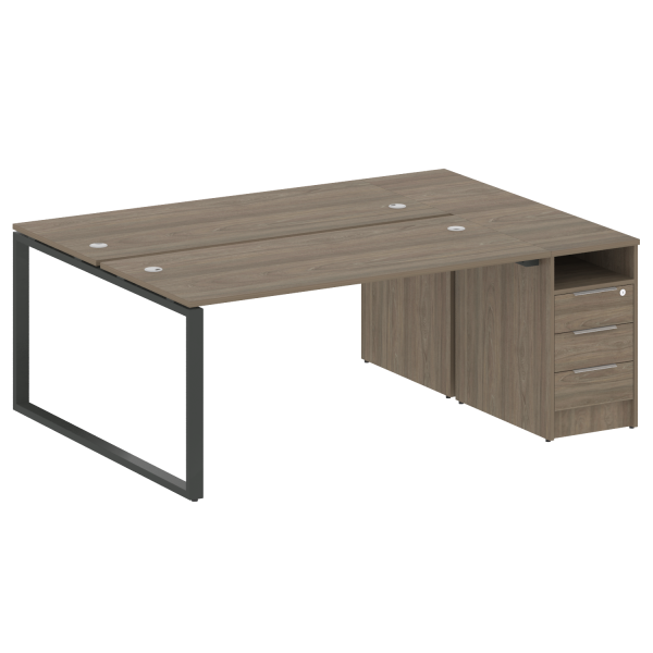 Рабочая станция Metal System Style БО.РС-СТП-2.4 2012x1475x750 (Вяз/Антрацит металл)