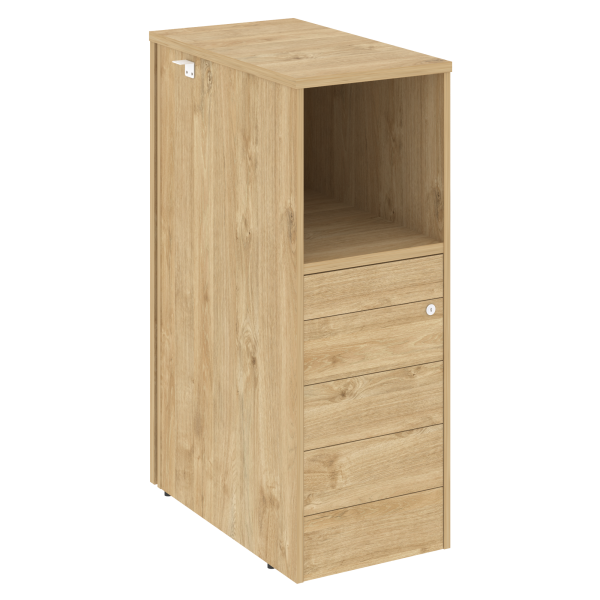 Тумба 5 ящиков TIP-ON проходная,  средняя Onix O.R-TV-5TIP 436x767x1185 (Тиквуд Светлый)