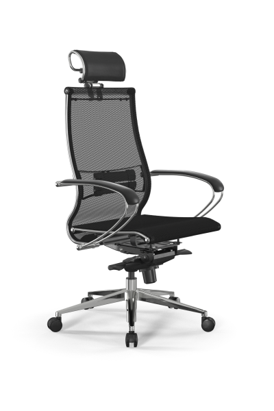 Кресло для руководителя Метта Samurai L2-5K - TS /Kc00/Nc00/K2cL/H2cL-3D(M06.B32.G11.W03) (Черный)