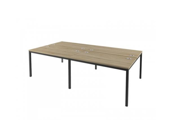 Бенч-система на 4 рабочих места Инновация IL-51 2700х1432х750 (Дуб сономаАнтрацит)