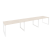Рабочая станция на О-образном м/к Onix O.MO-RS-3.3.8 4140x800x750 (Тиквуд Темный/Белый Металл)