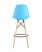 Стул DSW барный бирюзовый (Стул барный DSW бирюзовый)