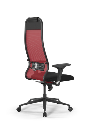 Кресло для руководителя Метта Sit 10 B1-111D - X2+UMF(X1) /Ub00/Wh00/D02P(M09.B11.G19.W02) (Красный | Черный)