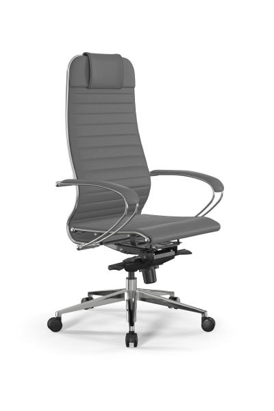 Кресло для руководителя Метта Samurai L1-3K - Infinity /Uc02/Nc02/K2cL(M06.B32.G11.W03) (Серый)
